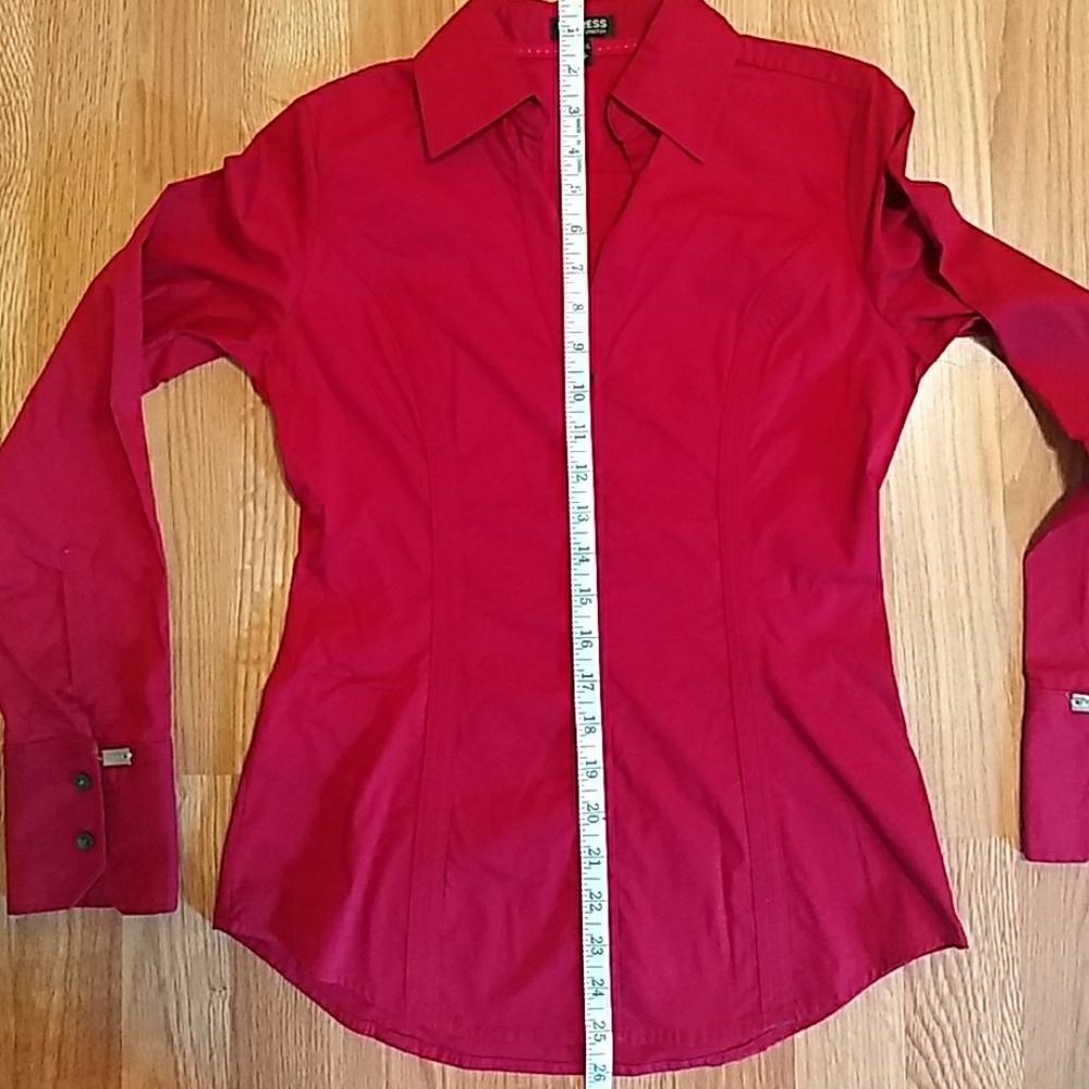 Express Essential Stretch Button Down - image 5